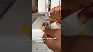Elastic foot tutorial 🧵🪡 #serger #presserfoot #elasticfoot #elasticstitching #tutorial #sewing