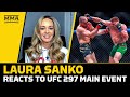 Laura Sanko Reacts To Dricus Du Plessis' Title Win Over Sean Strickland | UFC 297 | MMA Fighting