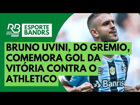 EMOCIONANTE!  Bruno Uvini, do Grêmio, comemora gol da vitória contra o Athletico  (2 a 1)