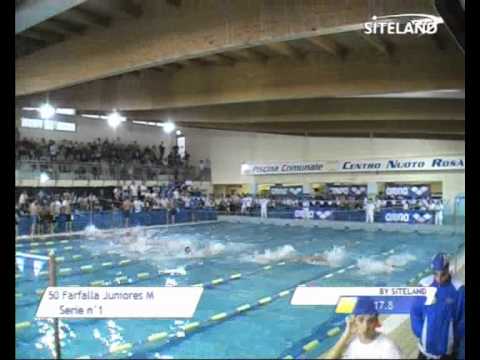 Serie 1 dei 50 Farfalla Juniores Maschi -  Meeting di Halloween 8  Trofeo citta' di Rosa'