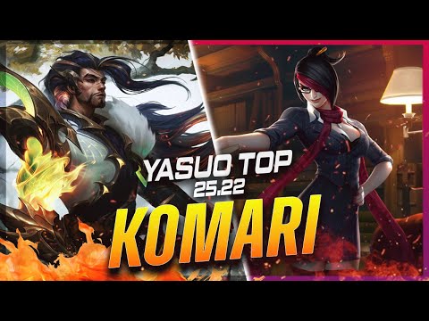 Komari - Yasuo vs Fiora TOP Patch 25.22 - Grandmaster Yasuo Gameplay