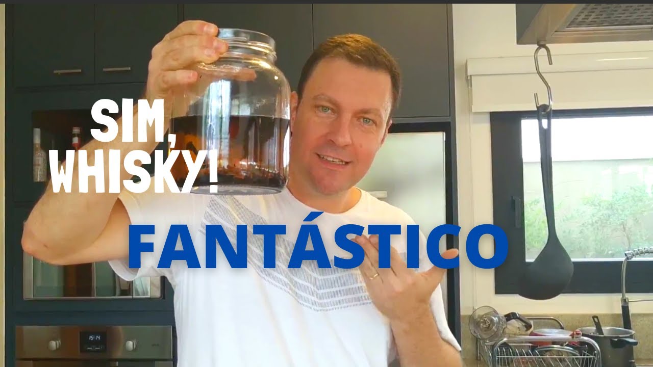 Whisky caseiro delicioso apenas 2 ingredientes, pronto em 30 minutos