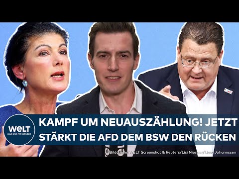 BUNDESTAGSWAHL: BSW kämpft um Neuauszählung der Stimmen – Plötzlich kommt Unterstützung der AfD