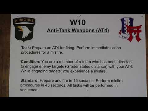Weapons Lane 10 - Anti-Tank Weapons - EIB Instruction