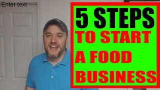 5 steps to start a #food business Start Selling Food Local #amazon