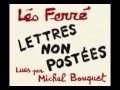 Leo Ferré LETTRE À LA MER lu par Michel Bouquet - gilleskfe Leo Ferré LETTRE À LA MER lu par Michel Bouquet