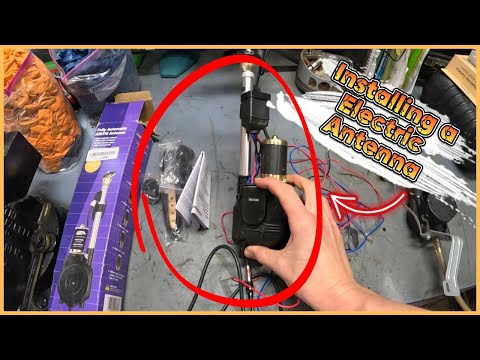 How to install a Universal Electric Antenna on a car 🛠️🚗