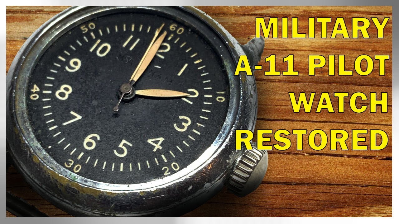 Incredible Transformation of WWII Waltham A-11 Watch With a Secret Hacking Feature