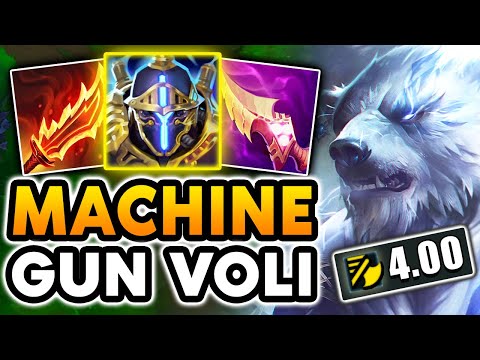 Volibear Jungle but I attack so fast it looks like I'm teleporting (4.00 ATTACK SPEED)