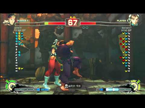SSF4 Rank Match  jyobin (RY)  vs  daisev7 (CH)