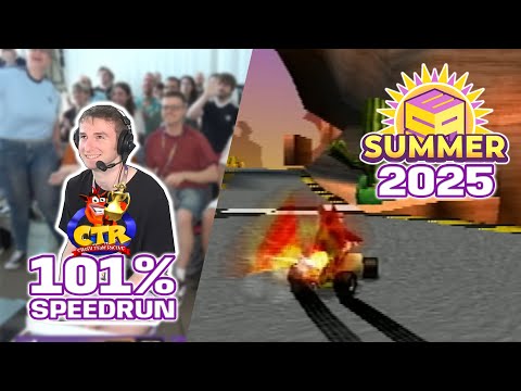 Crash Team Racing 101% Speedrun LIVE From ESA Summer 2025!