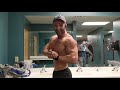 Chest workout #2 post training flexing/posing bodybuilding men's physique