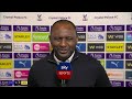 Patrick Vieira says the atmosphere at Selhurst Park played a huge part in a 3-0 thumping of Arsenal.