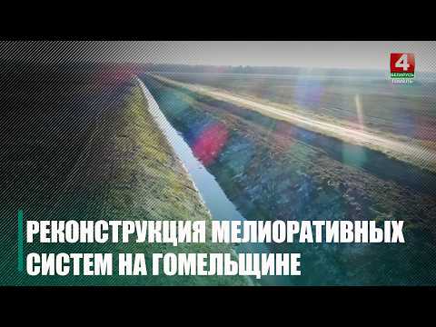 Реконструкцию мелиоративных систем на площади более 9 000 гектаров планируют на Гомельщине видео