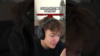 Clix is QUITTING Fortnite 😔