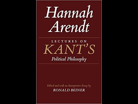 VRG: Lectures on Kant's Political Philosophy #1 (Postscriptum to Thinking)