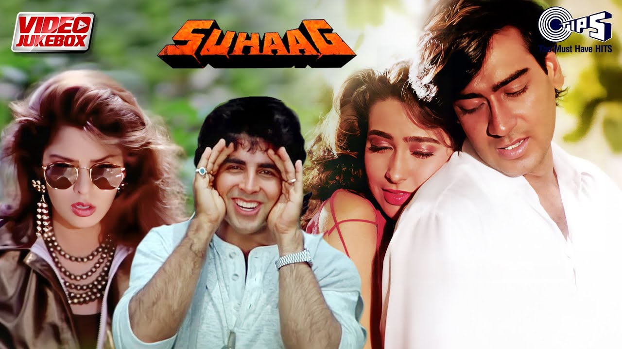 Suhaag Movie Songs Video Jukebox | Ajay Devgn, Akshay Kumar, Karishma Kapoor, Nagma | 90s Hits