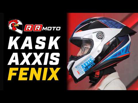 AXXIS FENIX_ integralny kask ECE 22.06 | aerodynamika, wentylacja i szybka wymiana szyby