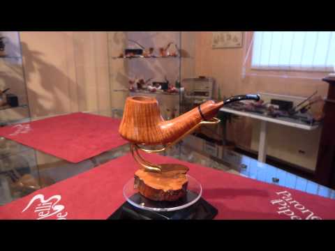 Pipa in radica bent freehand - www.paronellipipe.it