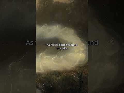 An 1866 landscape painting of Swedish folklore accurate fairies #history #art #painting #folklore
