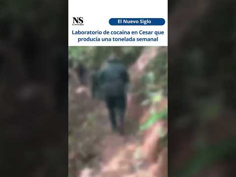 Hallan laboratorio en Cesar que producía una tonelada de cocaína semanal