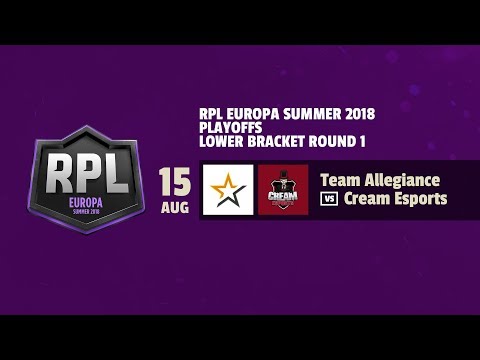 TEAM ALLEGIANCE VS CREAM ESPORTS | RPL EUROPA Summer 2018 | Clash Royale|REVOLAIMAR