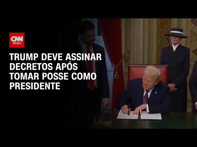 Trump deve assinar decretos após tomar posse como presidente | CNN ARENA