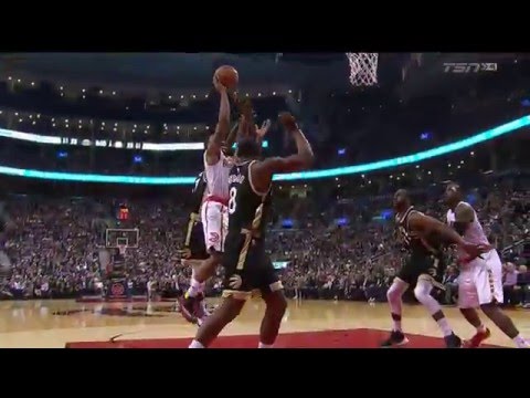 Raptors Highlights: Biyombo Denies Teague - March 30, 2016