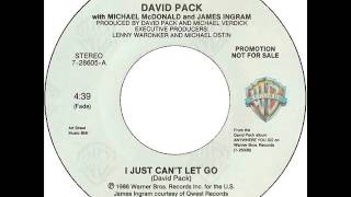 David Pack  ( Ambrosia )  - I Just Cant Let Go