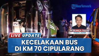 Kronologi Kecelakaan Tunggal Bus Peziarah di Tol Cipularang, Tabrak Pembatas Jalan hingga Terbalik