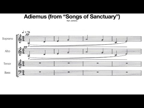 Adiemus SATB Karl Jenkins Score Video