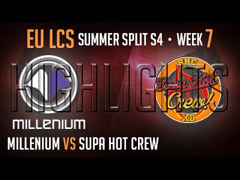 LCS Highlights Millenium vs Supa Hot Crew SuperWeek 7 EU Summer 2014 S4 MIL vs SHC W7D2 Season 4