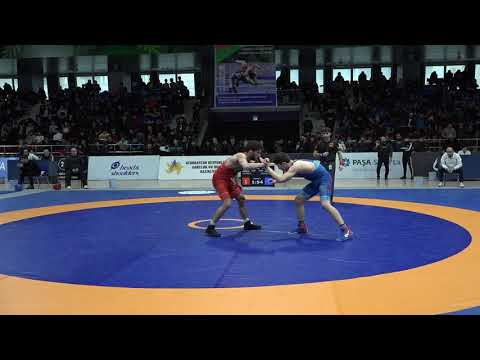 1/2 final FS - 55 kg: Riad Aslanov (AZE) - Abdulrəhman İbrahimov (AZE)