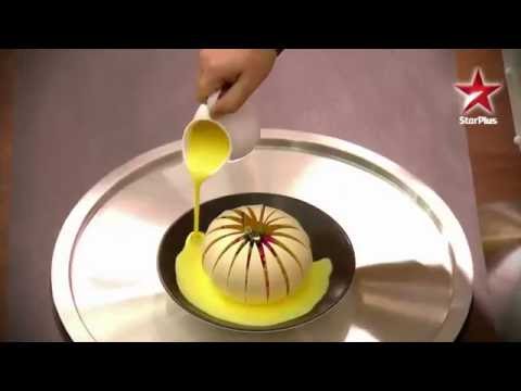 Ghewar In a Chocolate Flower
