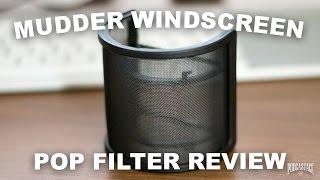 Video thumbnail for Mudder Recording Studio Dual Layer Windscreen / Pop Filter Review by Podcastage2