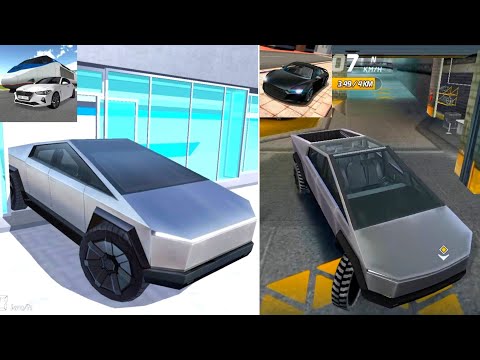 Tesla Cybertruck Comparison and Top Speed || Extreme Car Driving Simulator vs 3D Driving Class