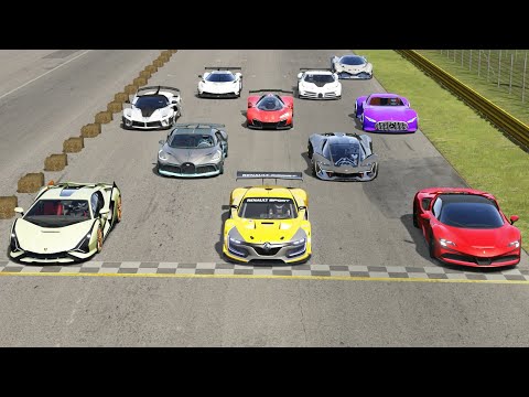 Ferrari Xezri Competizione Concept vs Hypercars at Monza Full Course