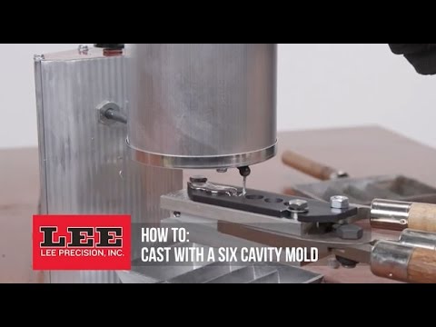 Lee Precision, Casting with a six cavity mold