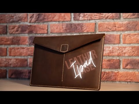 Making a Handcrafted envelope style leather case for iPad 8/iPad Air #chillmusic #relaxing #iPad