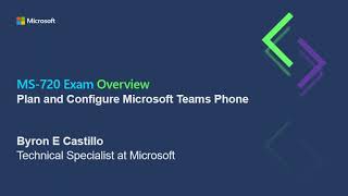 MS-720 C.E.R.T. | Module 1 Plan Configure Microsoft Teams Phone