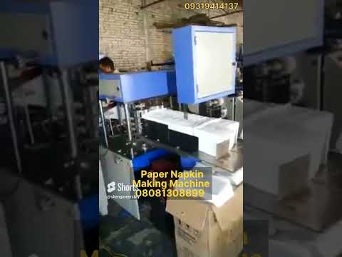 Single embossing Paper Napkin Making Machine