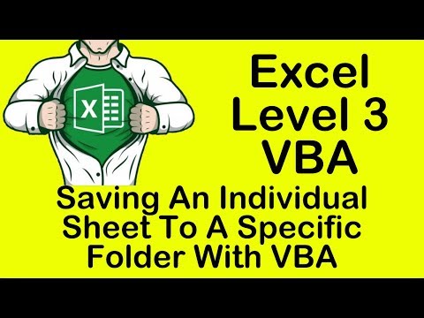 Excel VBA Saving An Individual Sheet To A Specific Folder With VBA