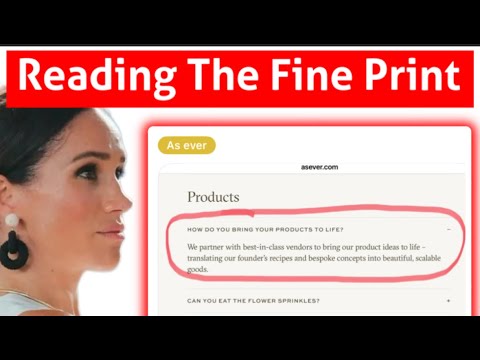Meghan's As Ever Fine Print EXPOSED: The Sneaky Disclaimer That Screams 'Not Our Problem!