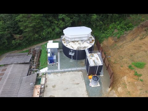 Bert 800 cubic metre digester with CHP in Matsuyama, Japan
