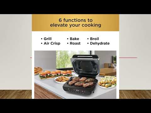 Ninja Foodi Smart XL 6-in-1 Indoor Grill with Air Fry, Roast, Bake, Broil & Dehydrate
