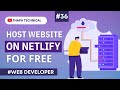 Host Website On Netlify For Free Website Development In Hindi 36