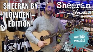 Video thumbnail for SHEERAN BY LOWDEN EQUALS EDITION GUITAR AT MUSIC WORLD IPSWICH! by Music World