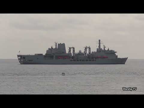 RFA FORT VICTORIA A387 IN PLYMOUTH SOUND - 11th February 2022
