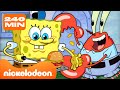 Bob Esponja SpongeBob Trabalhando No Siri Cascudo Por 4 HORAS Seguidas Nickelodeon