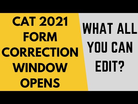 CAT 2021 media release: CAT form correction window opens | What all can you edit?